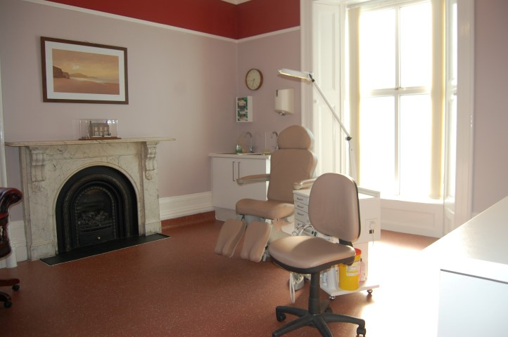 Podiatry treatment room at Davenport House Clinic